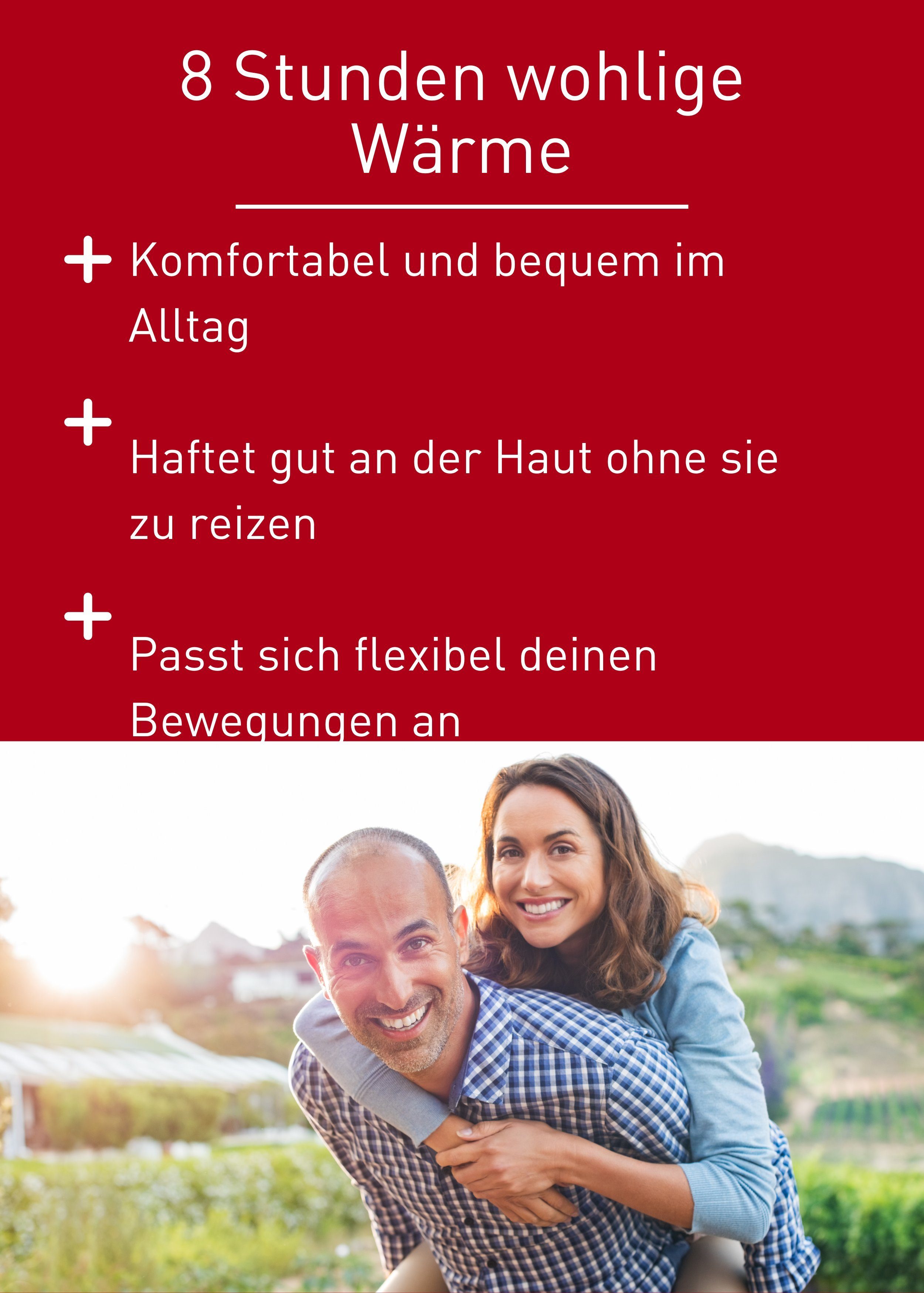 N1 Healthcare Wärmepflaster für den Rücken (4 St), 8 Stunden wohltuende Wärme
