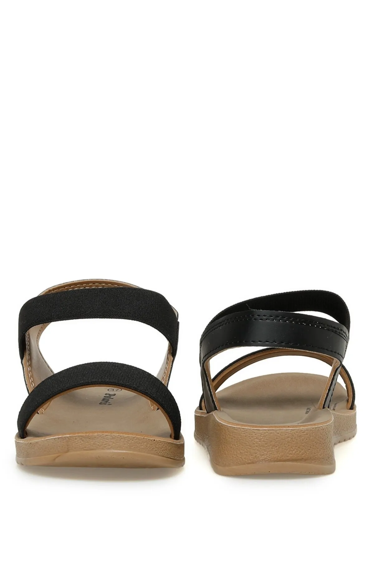 Polaris  161095z3fx Schwarze bequeme Sandalen für Damen