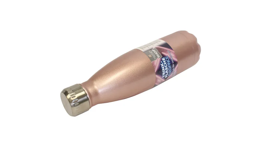 TRENDSHOP Trinkflasche Elegance 0,5l rosegold