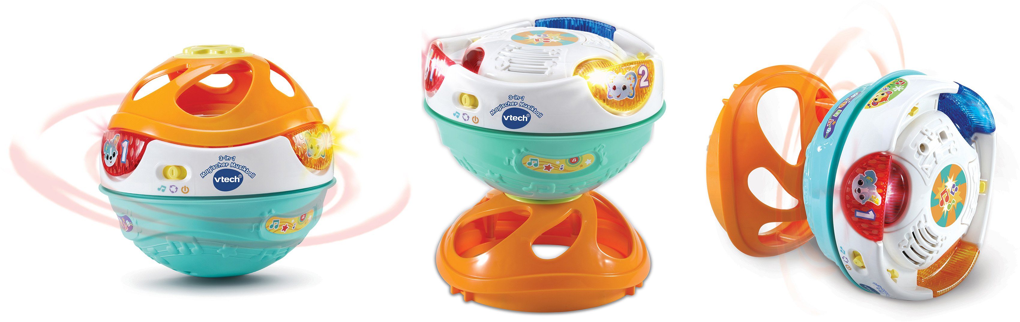 Vtech® Lernspielzeug VTechBaby, 3in1 Magischer Musikball, mit Licht- und Soundeffekten