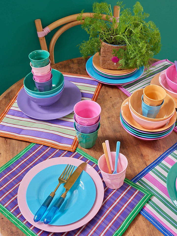 Rice Tischset in Lila/ Grün - (L)32 x (B)42 cm günstig kaufen onesize