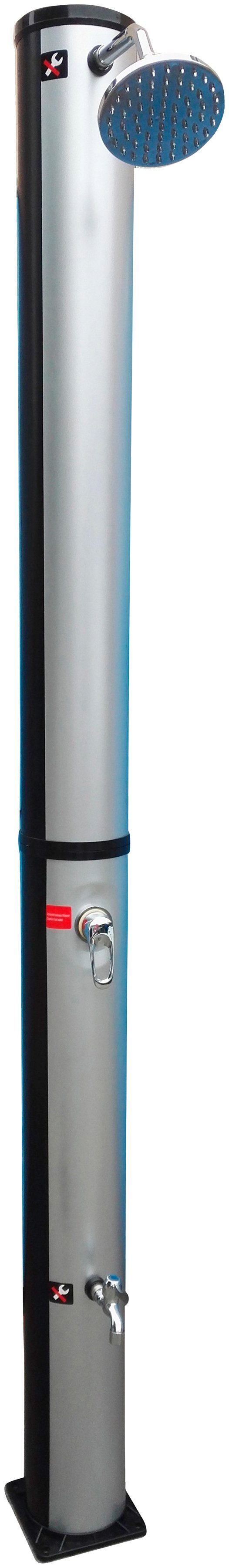 MyPool Solardusche Alustyle Exklusiv, 215 cm Höhe, 40 l Tank
