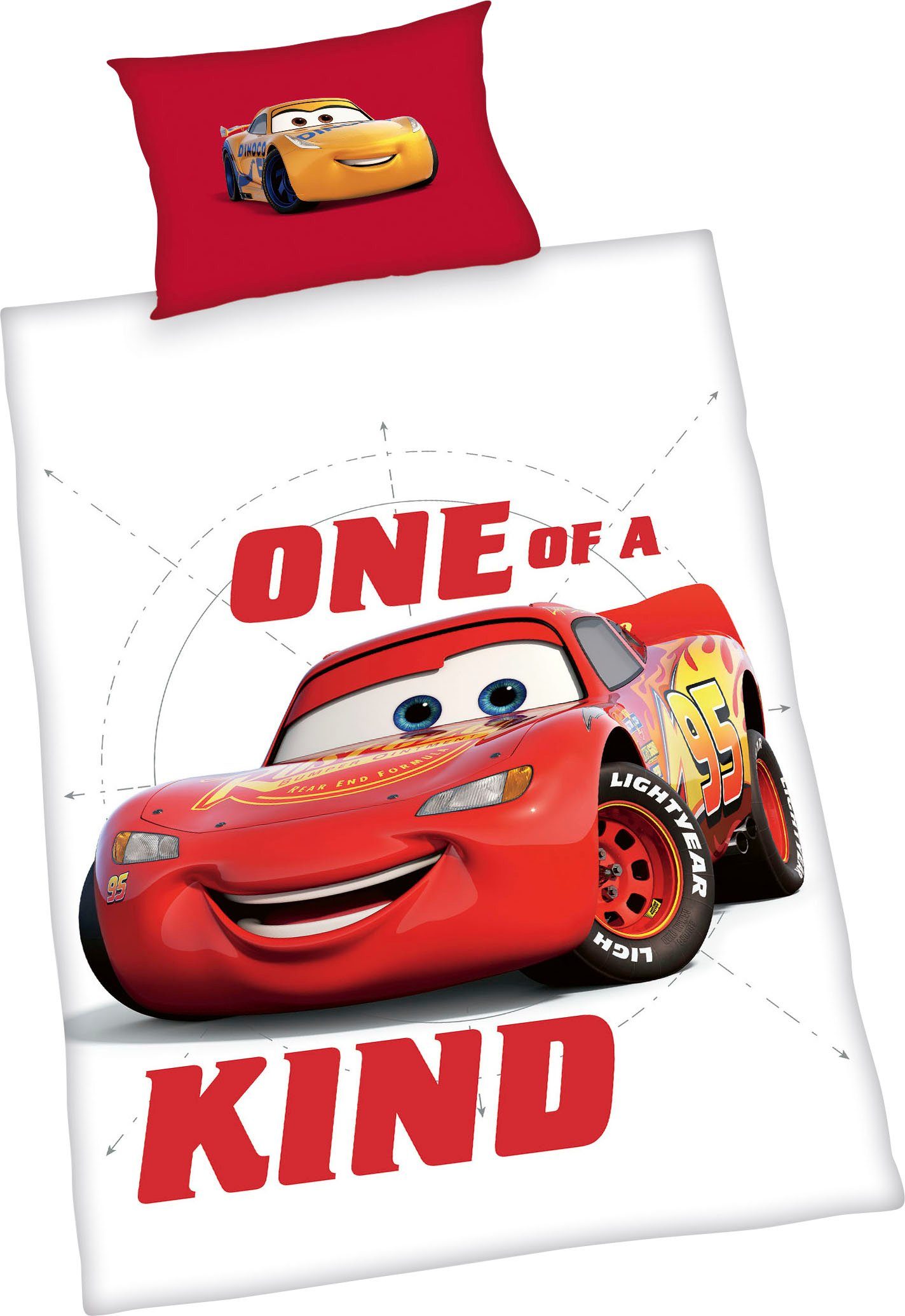 Babybettwäsche ´s Cars, , Renforcé, mit liebevollem Motiv