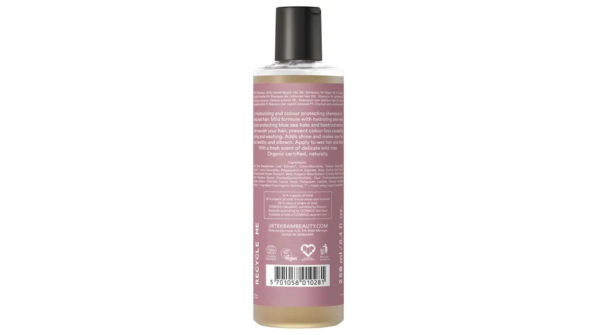 URTEKRAM Shampoo Soft Wild Rose 250 ml