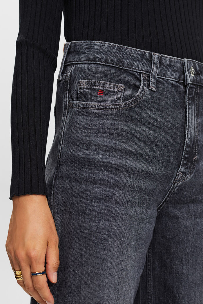 Jeans mit hohem Bund und geradem Bein