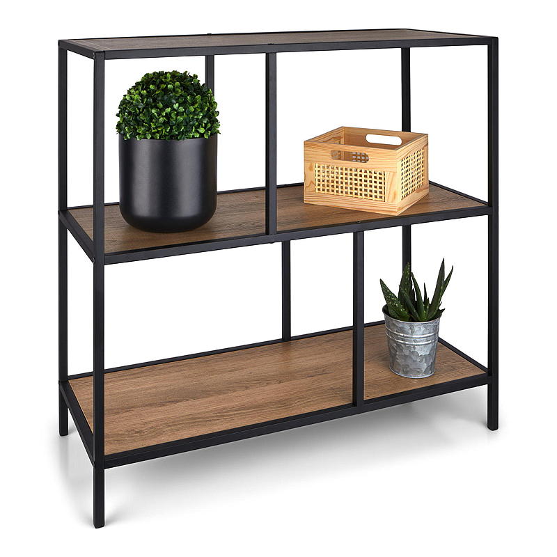Home Gulvhylle Milton 83x33x80 cm metall og tre