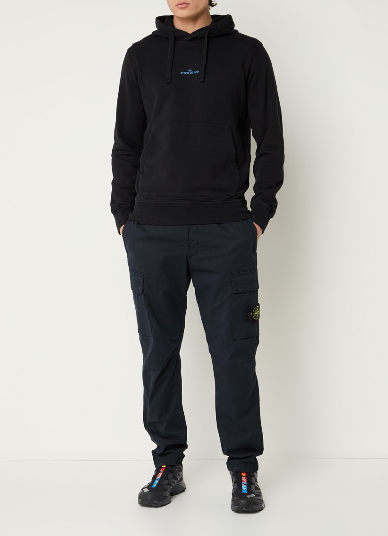 Φούτερ Stone Island 66283 με λογότυπο και στάμπα στο πίσω μέρος