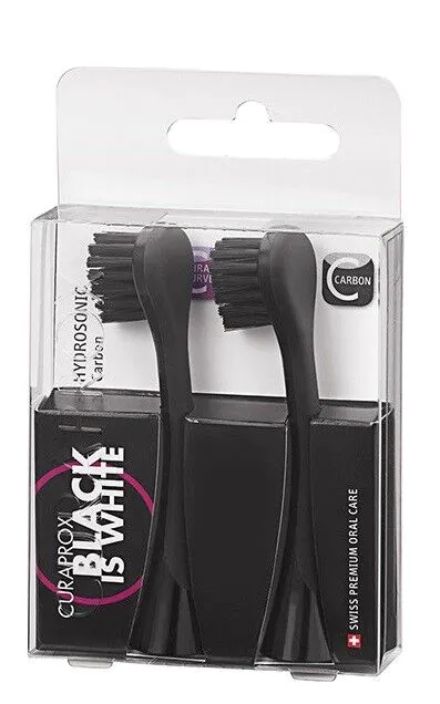 Κεφαλές οδοντόβουρτσας Curaprox Hydrosonic Black Is White για οδοντόβουρτσες Sonic