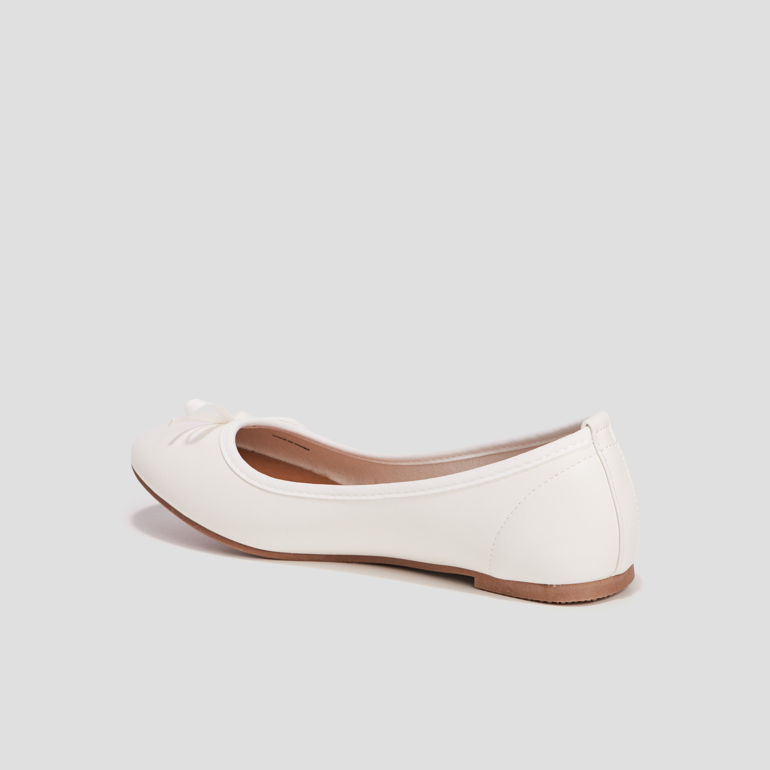 Ballerines avec noeuds blanc fille | La Halle