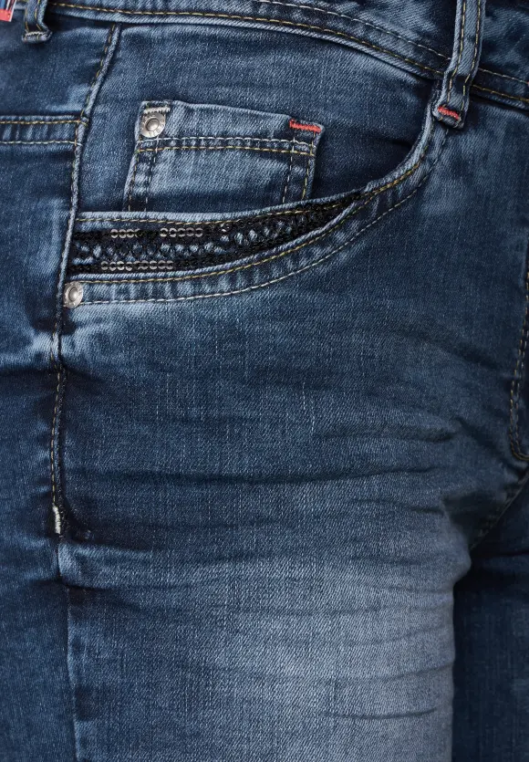 CECIL Loose Fit Jeansshorts
