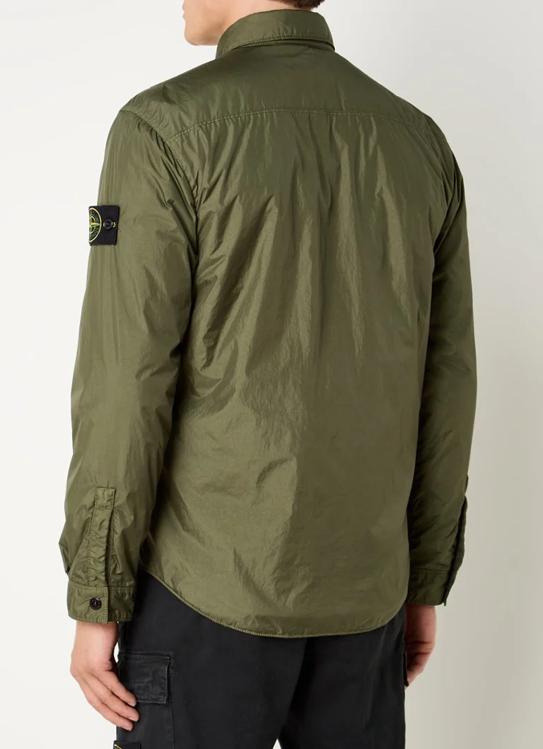 Stone Island Q0123 podstavljena jakna sa bočnim džepovima i logotipom