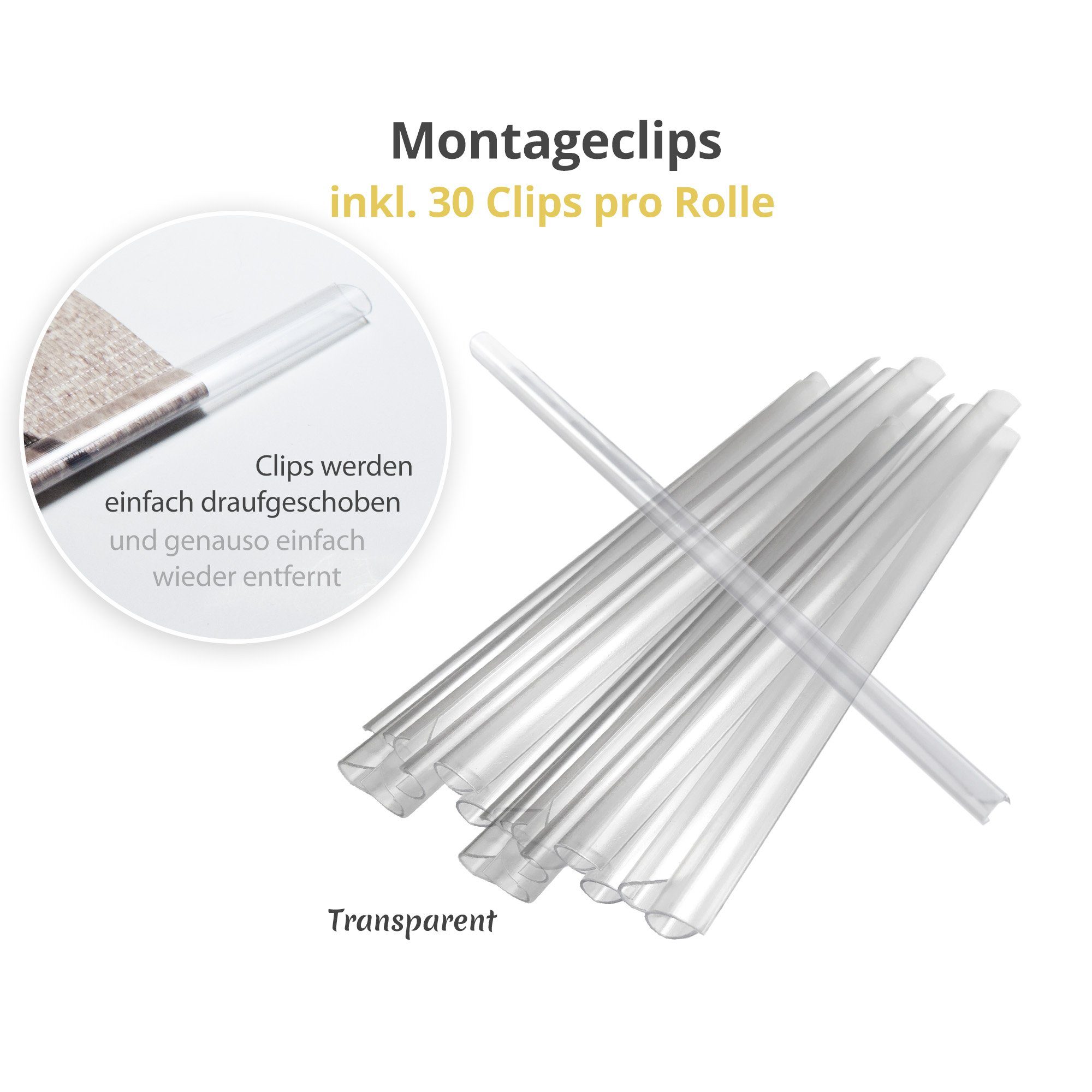 TRISENS Sichtschutzstreifen, Sichtschutzzaun inkl. 30 Befestigungsclips Zaunfolie robust 35m x 19cm