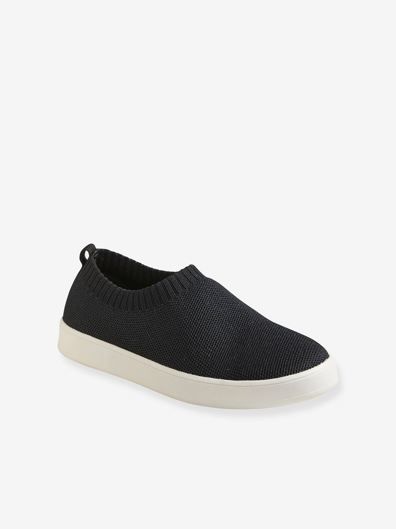 Baskets slip-on fille éco-responsables noir