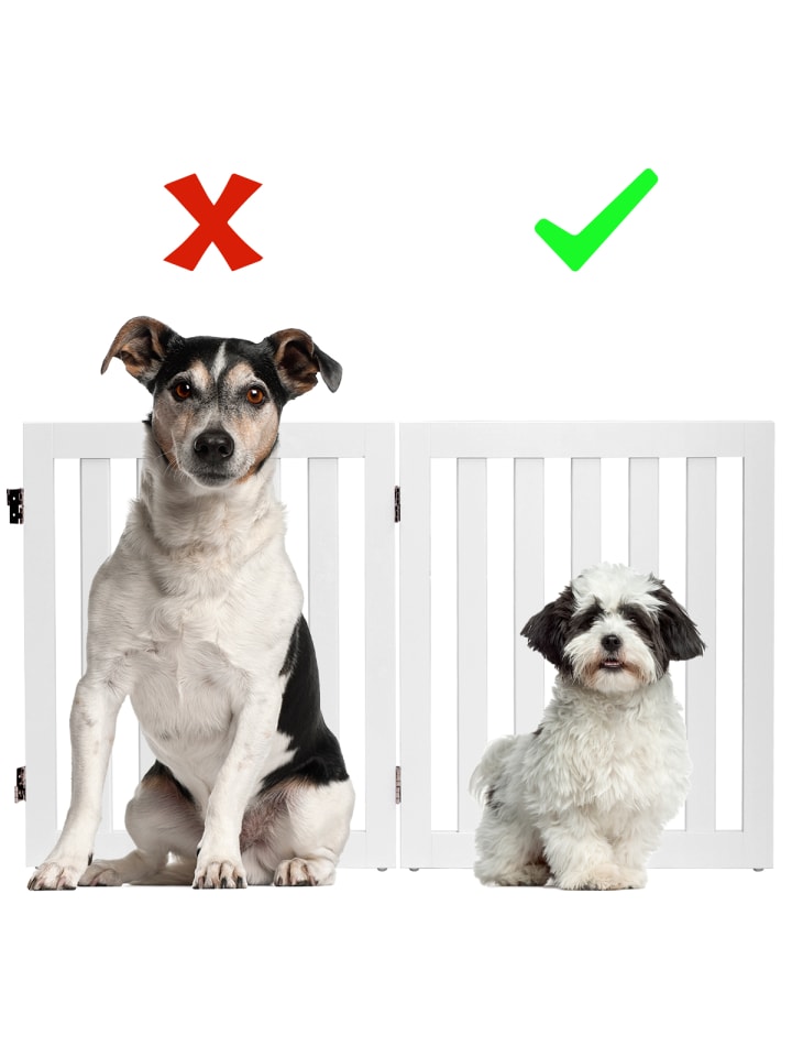COSTWAY Absperrgitter Hunde 2 Paneelen 60cm in Weiß günstig kaufen onesize