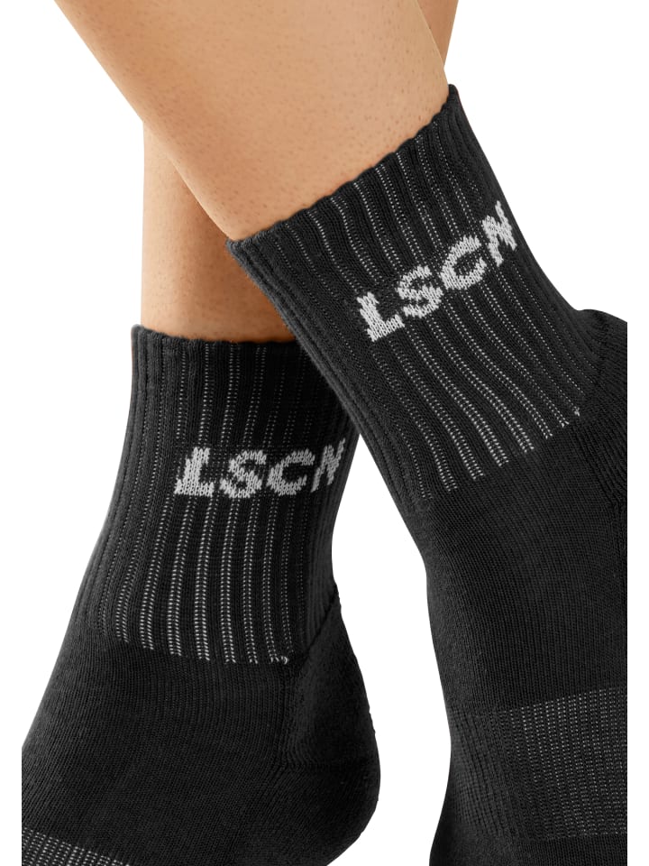 LSCN BY LASCANA Tennissocken in 1x schwarz, 1x weiß günstig kaufen