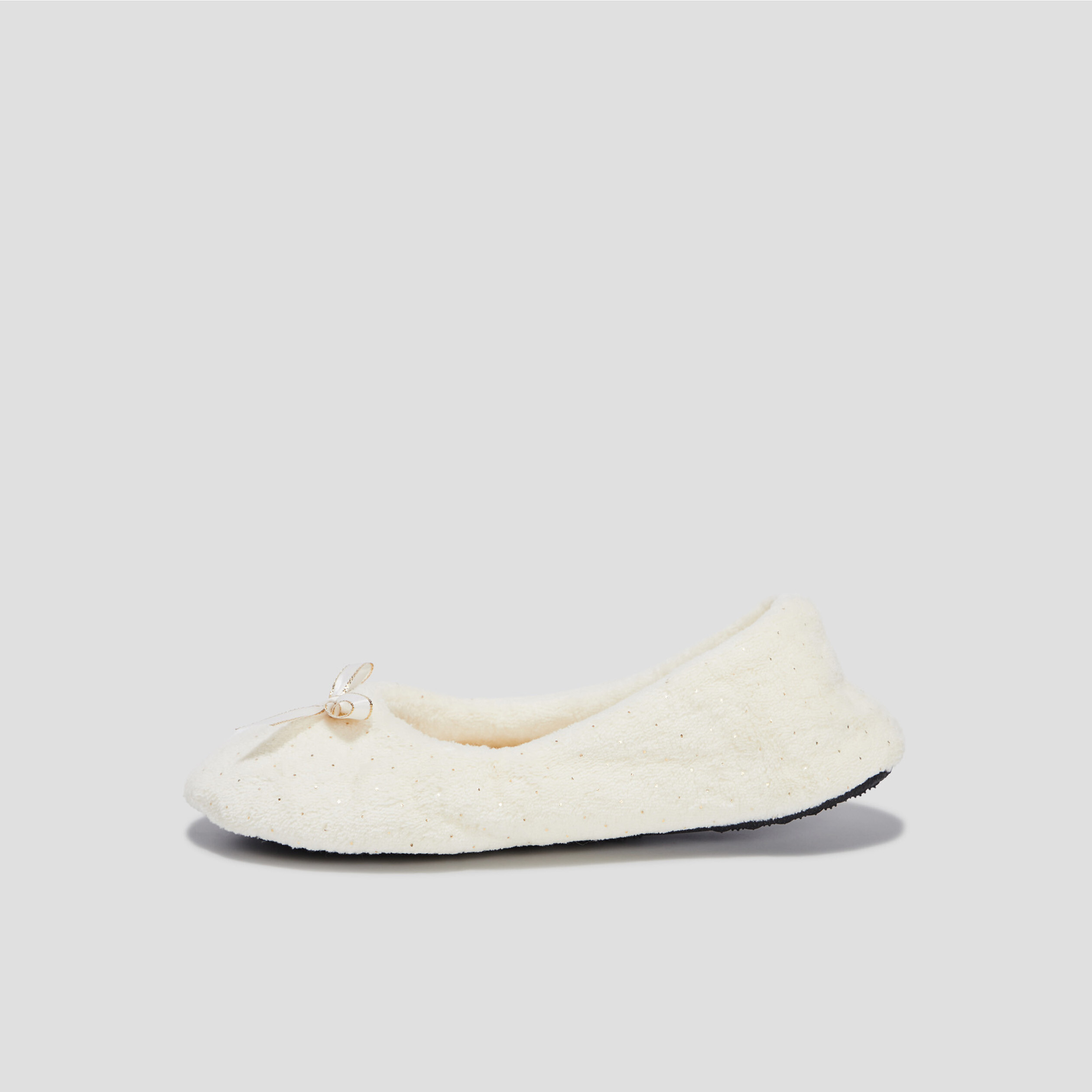 Chaussons ballerines blanc femme | La Halle
