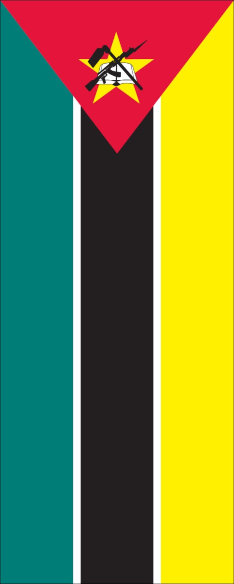 flaggenmeer Flagge Flagge Mosambik 110 g/m² Hochformat