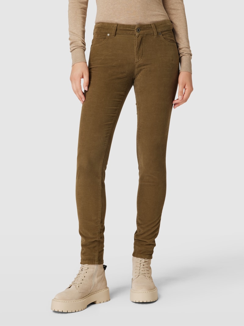 Slim Fit Jeans im 5-Pocket-Design Modell 'ALBY Slim' in khaki