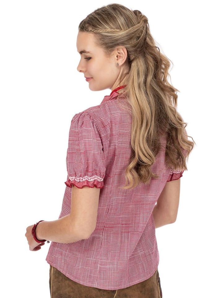 OS-Trachten Bluse 451004-3439-34 in mittelrot günstig kaufen
