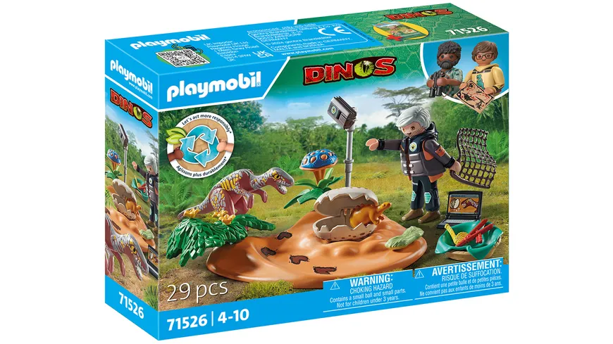 PLAYMOBIL 71526 DINOS Stegosaurus-Nest mit Eierdieb