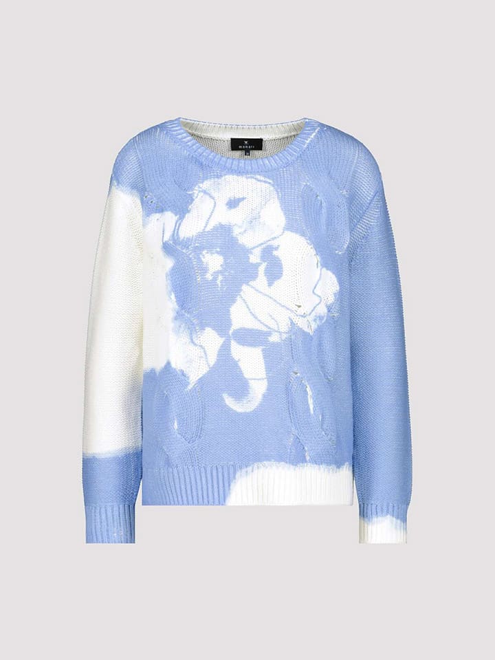 monari Pullover in Blau/ Weiß günstig kaufen