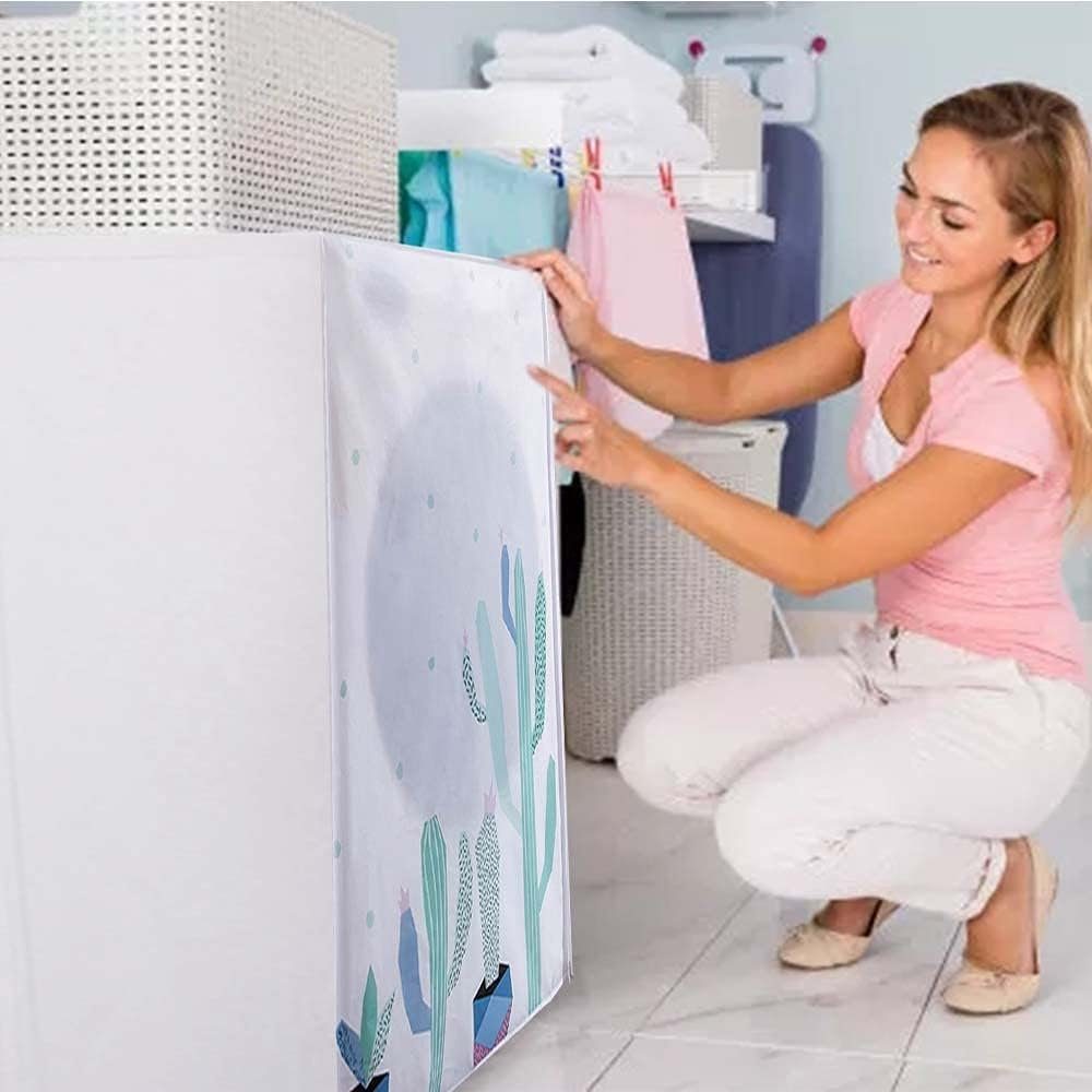 FELIXLEO Wäschespinne-Schutzhülle waschmaschinen abdeckungen wasserdicht 60*65*85 cm Kaktus