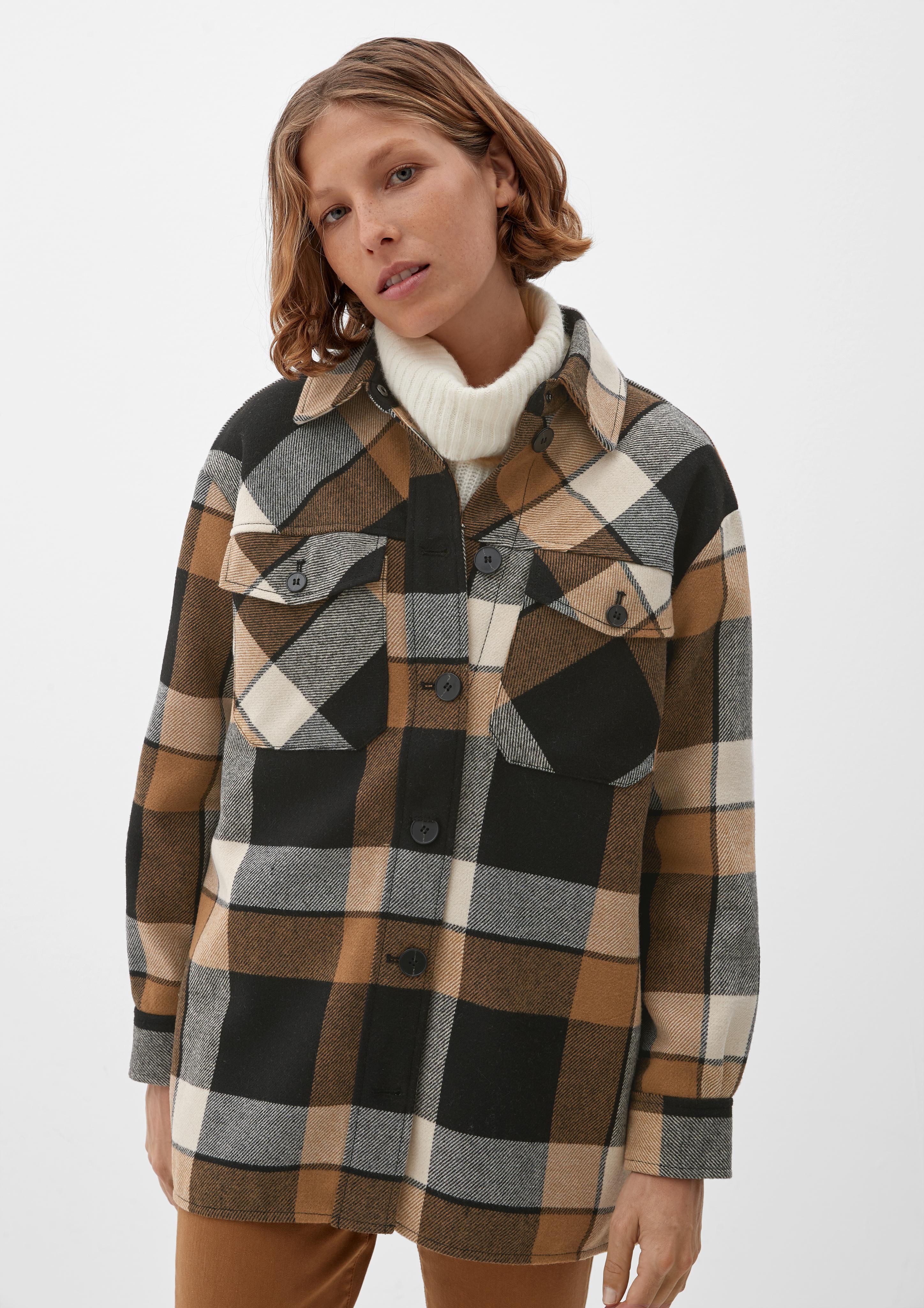Jacke aus Wollmix   2122134-99N4