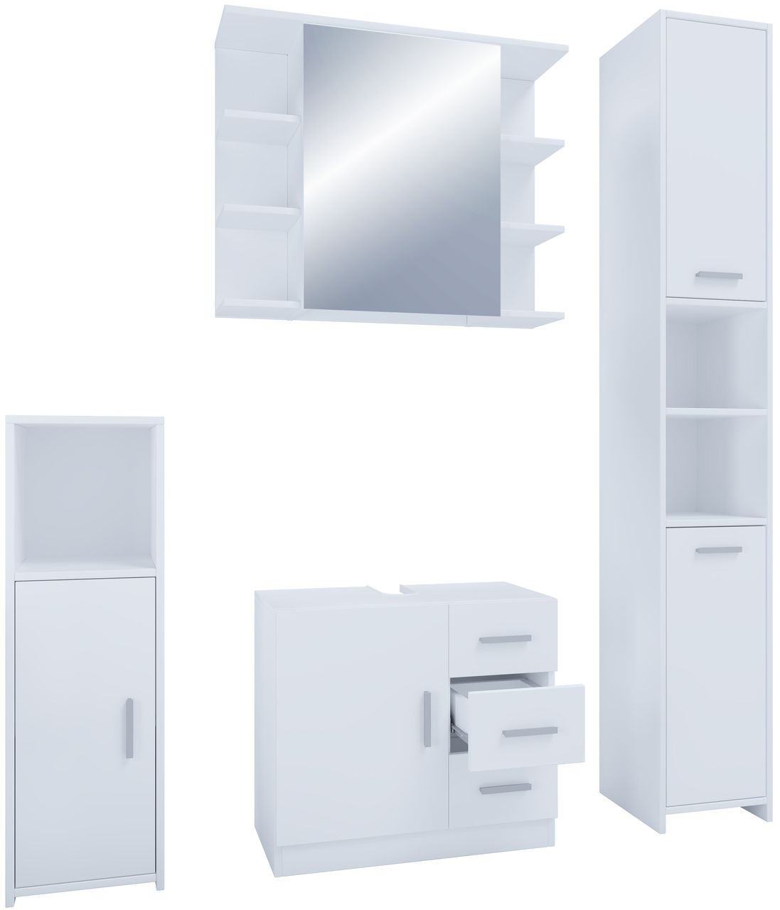VCM 4-tlg. Badmöbelset Badezimmer Set 