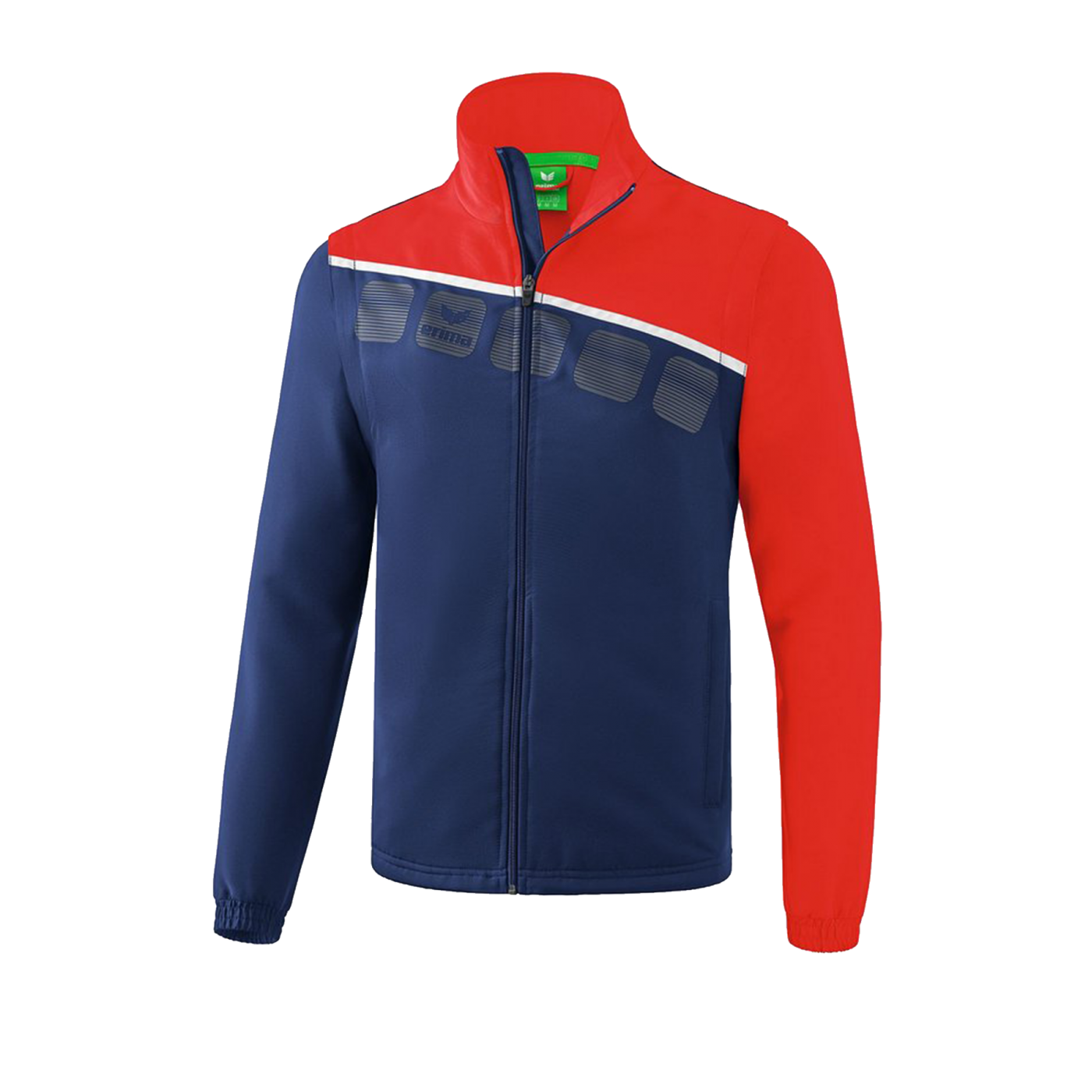 Erima 5-C Jacke mit abnehmbaren Ärmeln Blau Rot