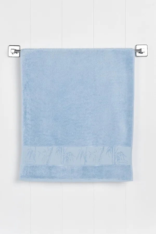 FAVORA  Nurpak Bambus-Gesichtshandtuch 50 x 90 – Blau