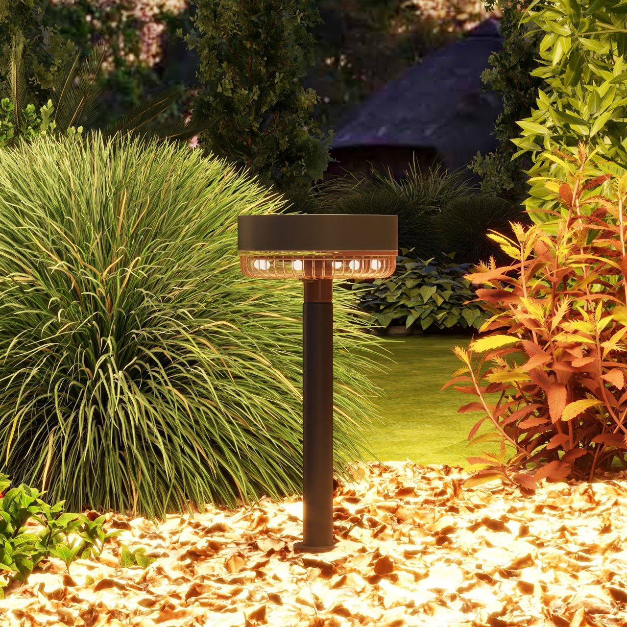 Outsunny Solarlampe 3 Stück Solarleuchte Solar Gartenleuchte mit Warmweiß Lichte