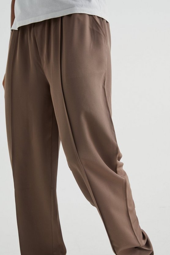 Tall elastische Twill Hose mit geradem Bein