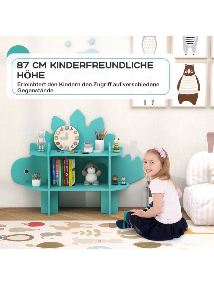 COSTWAY Kinderregal 2 Ebenen in Grün günstig kaufen onesize