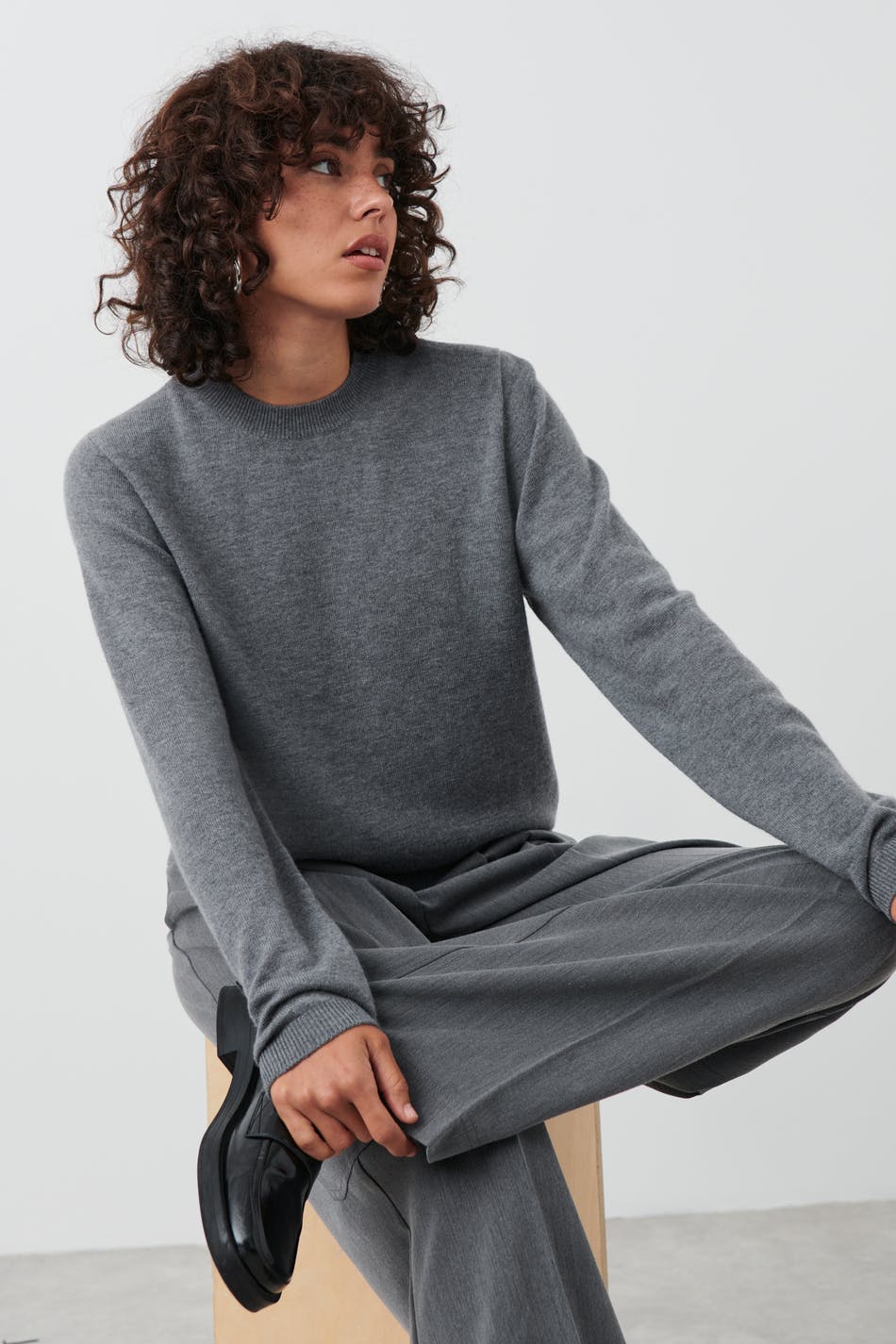 Fine knitted wool sweater