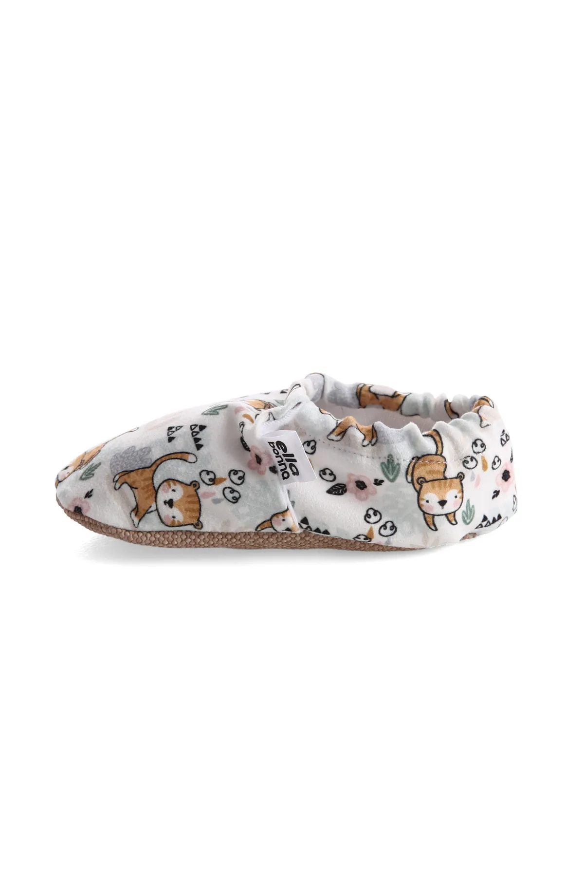 Ella Bonna  Babyschuhe mit rutschfester Sohle, Katzenmuster, Heimstiefel, Hausschuhe, Kinderzimmerschuhe, Hausschuhe