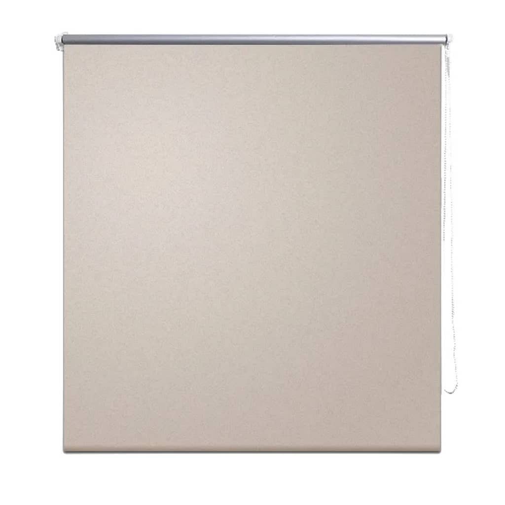 Rollo Verdunklungsrollo Verdunkelungsrollo 40 x 100 Beige, vidaXL