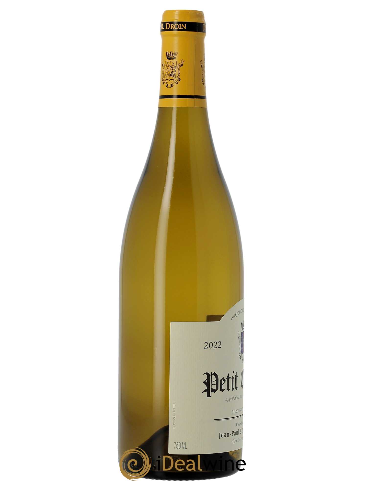 Petit Chablis Jean-Paul & Benoît Droin (Domaine)  2022 - Lot de 1 Bouteille