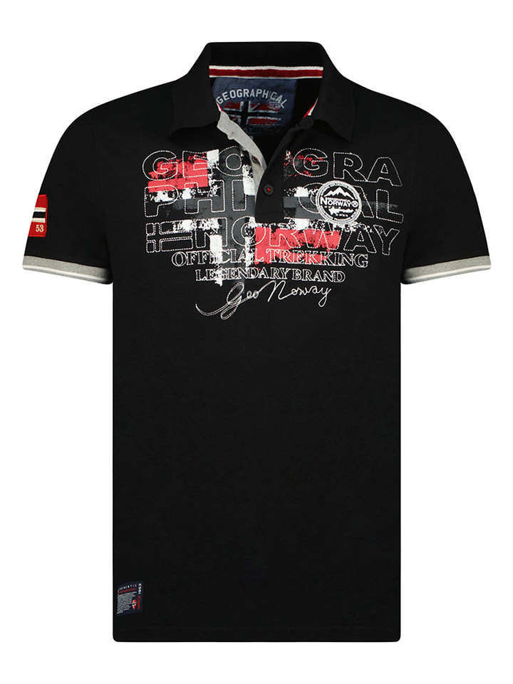 Geographical Norway Poloshirt in Schwarz günstig kaufen