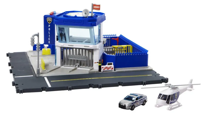 Matchbox Action Drivers Police Station Playset