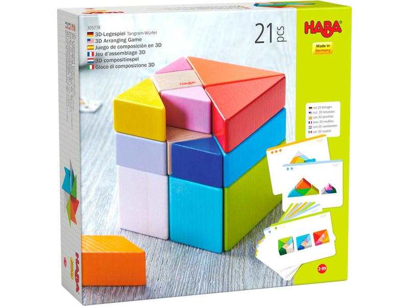 Cube Tangram, jeu d’assemblage en 3D