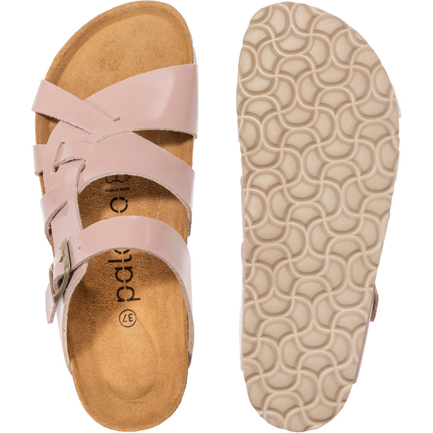 Palado Kreta, Pantoletten, Damen, Basic Lack Rosa