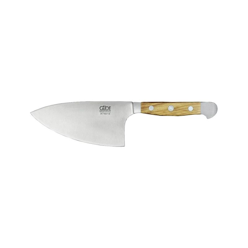 Gude Alpha Olivenmesser Aromatische Kräuter cm 14 (Kräutermesser Hai)