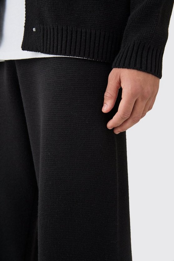 Lockere Strick-Hose