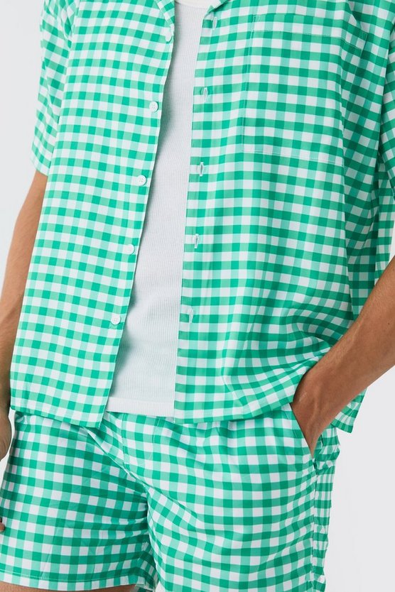 Gingham Hemd & Badehose