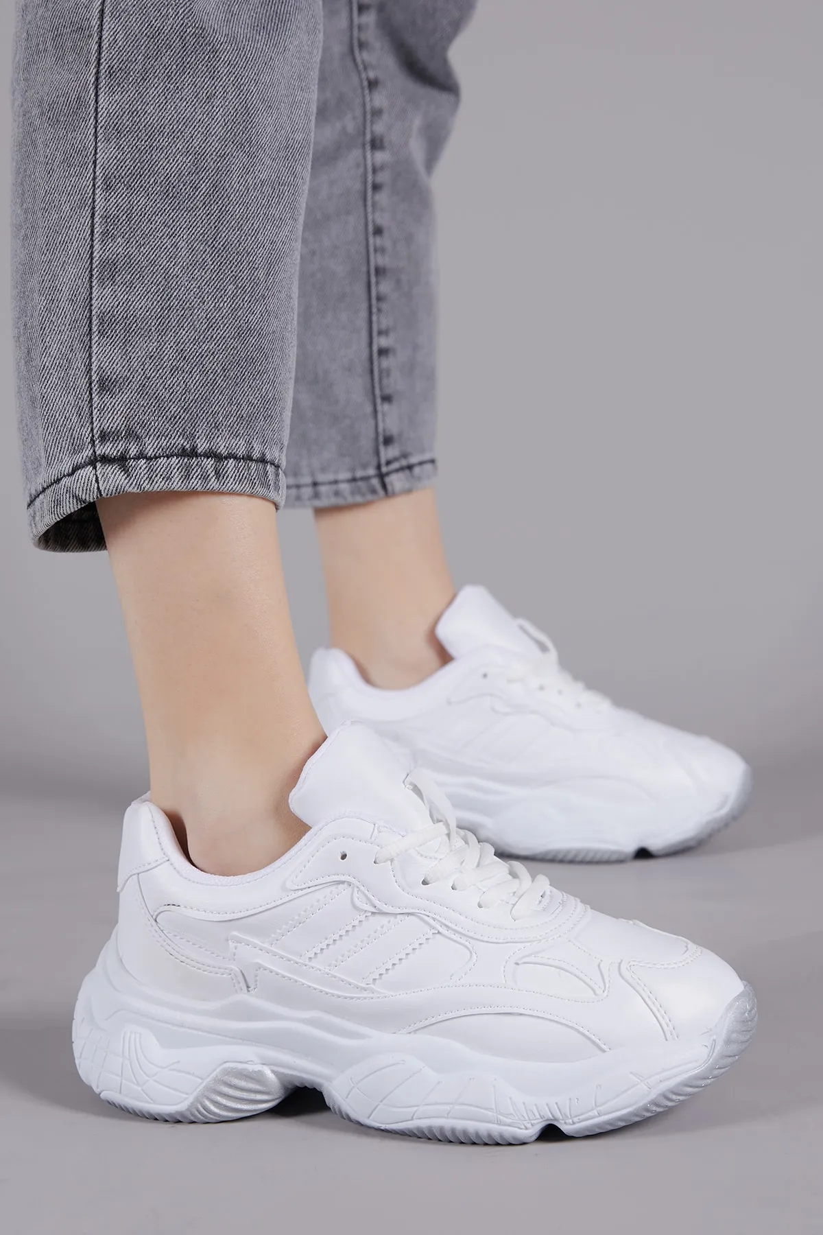 Tonny Black  Weiße Sportschuhe für Damen Tb246