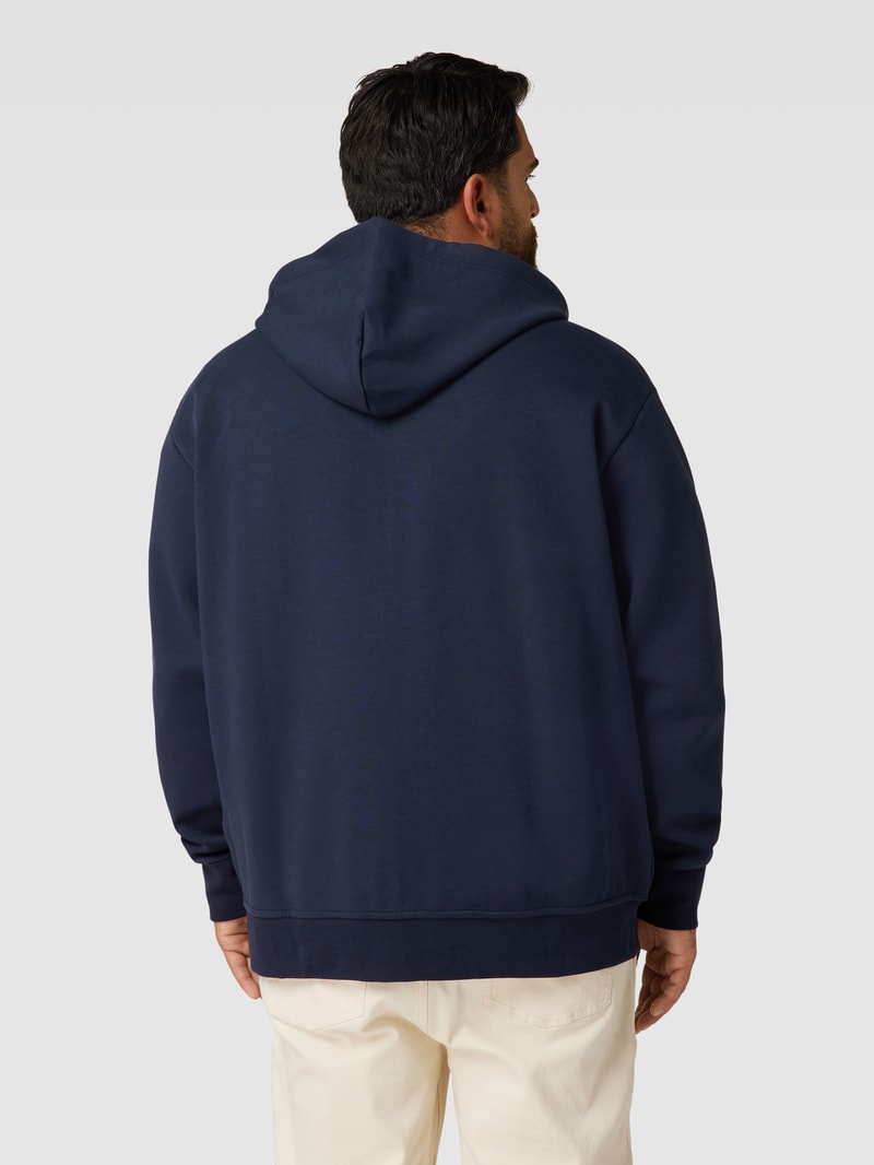 PLUS SIZE Sweatjacke mit Kapuze in marineblau