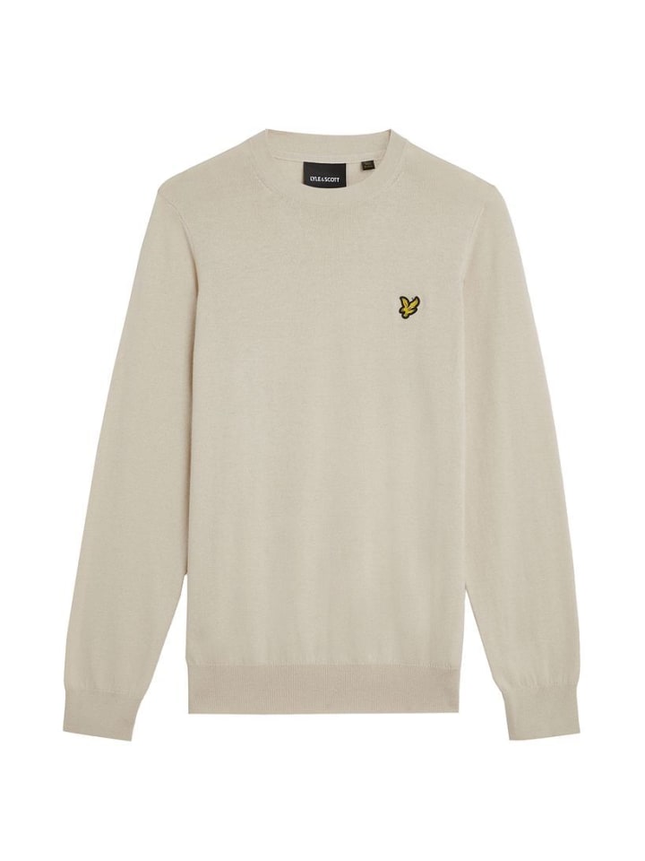 Lyle & Scott Strickpullover in Beige günstig kaufen