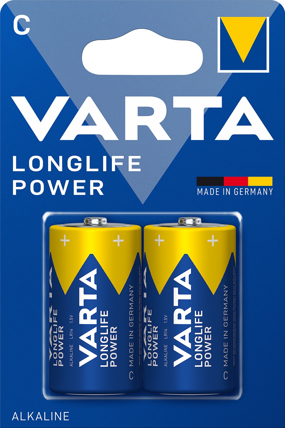 VARTA LR14/C Longlife Power 1,5-V-Batterien, 2 Stück - ATU