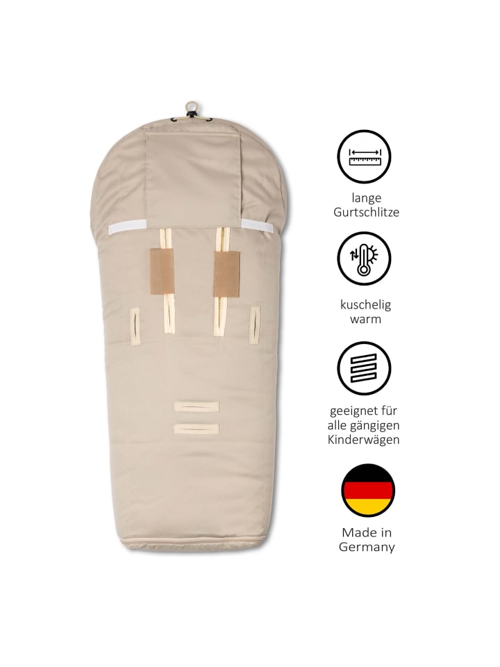Hofbrucker Lammfell-Fußsack Iglu für Kinderwagen und Buggy in Beige günstig kaufen onesize