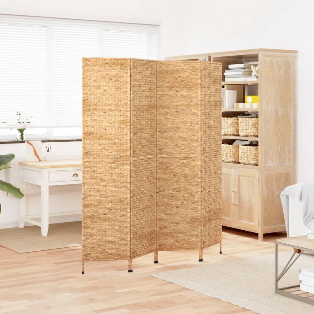 furnicato Raumteiler Paravent 4-tlg. 163x180 cm Wasserhyazinthe